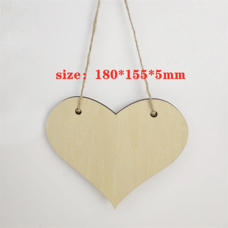 4pcs/lot Blank sublimation splint outdoor plaque hanging plaque sign signboard  hot ink transfer printing DIY Heart-shaped