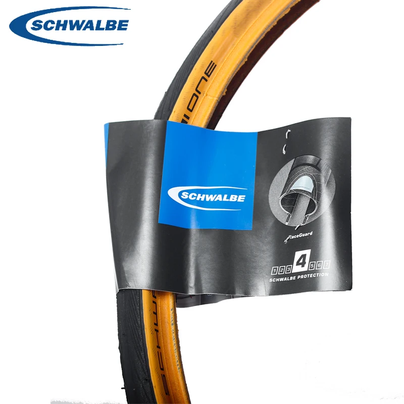 Schwalbe ONE-Folding Bicycle Tire Steel Wire Yellow Edge Outer Tire 451 Durano 20*1.10 20*1-1/8 20 in 406 Steel Wire