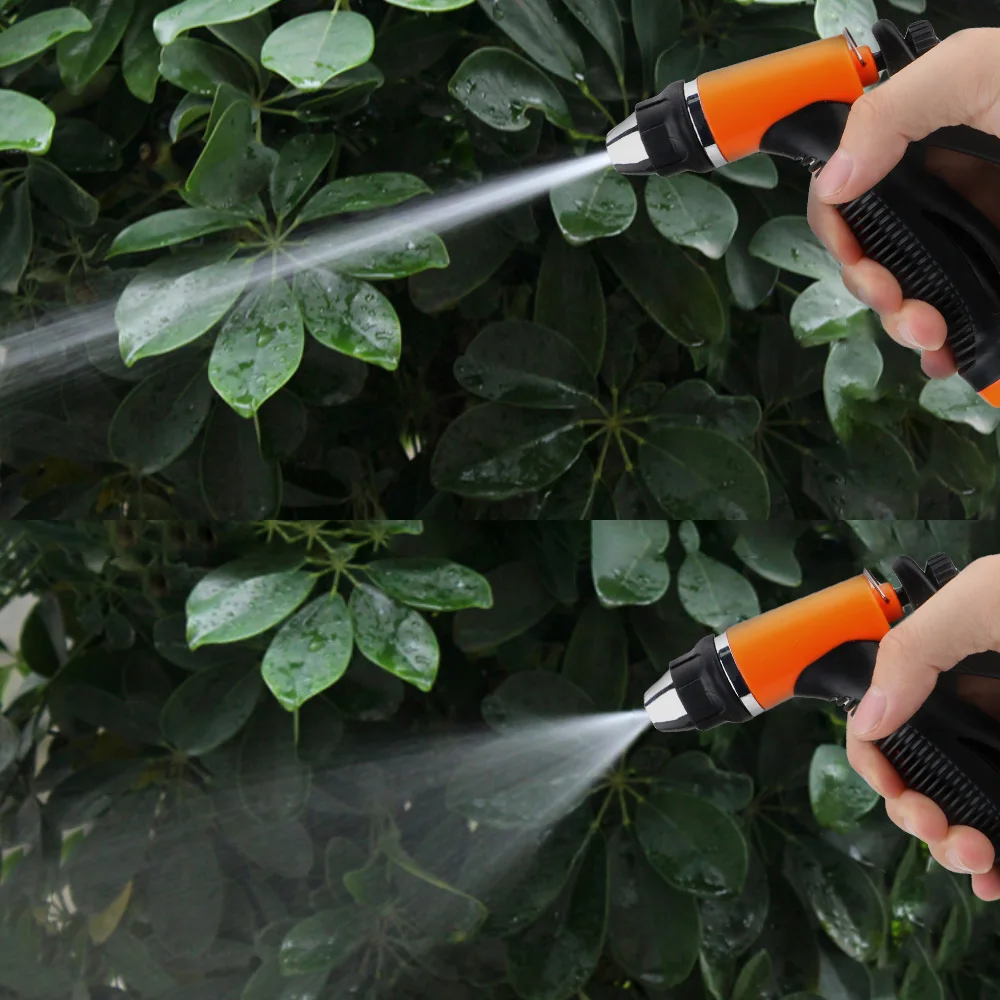 Tubo da giardino Pistola a spruzzo d'acqua per la pulizia dell'auto Irrigazione Pianta da fiori Doccia Animali domestici Lavaggio auto Spruzzatore d'acqua Ugello per lavaggio auto