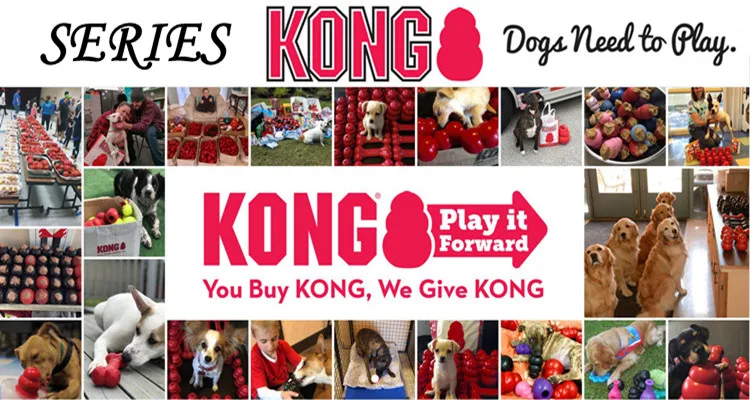 KONG Klassisches Kauspielzeug für Hunde aus natürlichem Zahngummi mit Ihrer Wahl des Leckerli-Spielzeugs XS-XXL – Detail 1