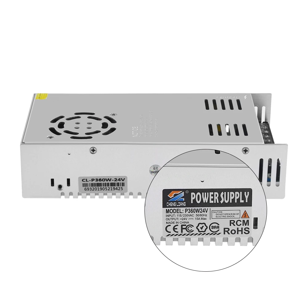 3D Printer Power Supply Switch 110V / 220V DC 24V 360W 500W Power Supply Source Transformer Switch 3D Printer Parts