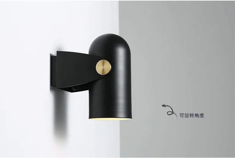 Carronade Wand Licht Europa Nordic Kleine Kupfer drop licht Led Goldene Moderne Schlafzimmer Esszimmer Bar deco design Led loft wand lampe – Detail 23