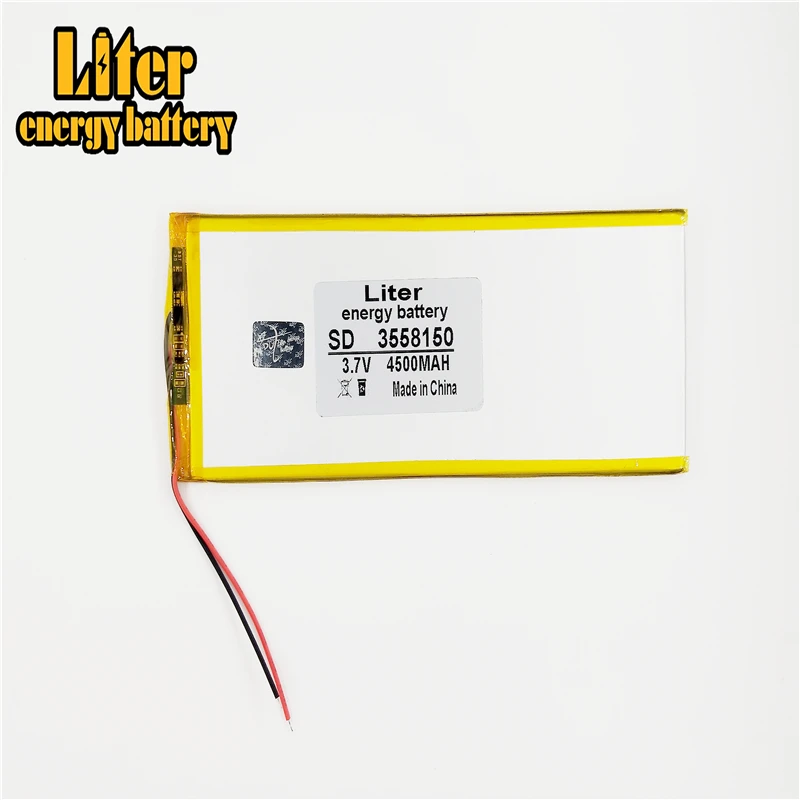3558150 3.7V 4500MAH 3560150 (แบตเตอรี่Polymer Lithium Ion) แบตเตอรี่Li-Ionสำหรับแท็บเล็ตพีซี 7 นิ้ว 8 นิ้ว 9 นิ้ว