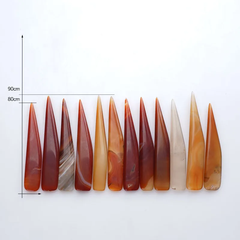 Natural Agate To Rub Leather Edge For Scoring Folding Creasing Paper Leathercrafts DIY Handmade Leather Tool Accessory