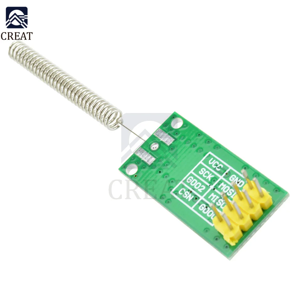 CC1101 Wireless Transceiver Module 433MHz 2500 NRF Distance Transmission Board OOK ASK MSK Modulation Programable Control 2500