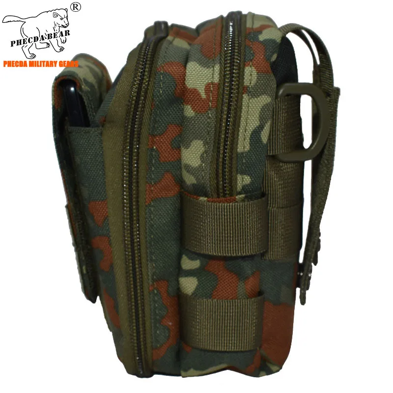 flecktarn 1000D nylon tactical MOLLE bag multi-function medical bag outdoor tourniquet pouch outdoor smartphone bag sling