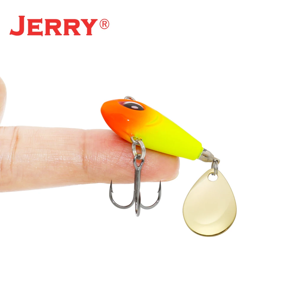 Jerry Puffer señuelo de Pesca de Metal VIB, cebo giratorio intermitente, cola de hoja, 5,6g, 9,3g, 15,6g, 21,8g, Wobbler, aparejos de Pesca