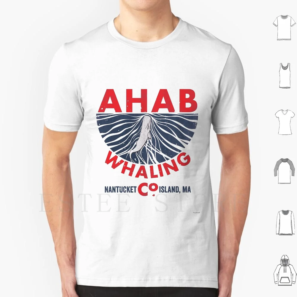 Ahab Whaling Company ( Dick ) T Shirt Cotton Men DIY Print Dick Herman Melville The Whale White Whale Call Me Ishmael Nantucket