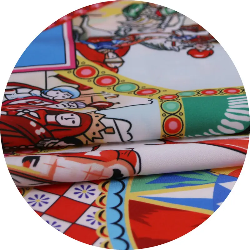 150X145cm Located Sicily General Horse Printed Polyester Cotton Fabric For Woman Girl Clothes Dresses Blouse Shorts DIY Sewing
