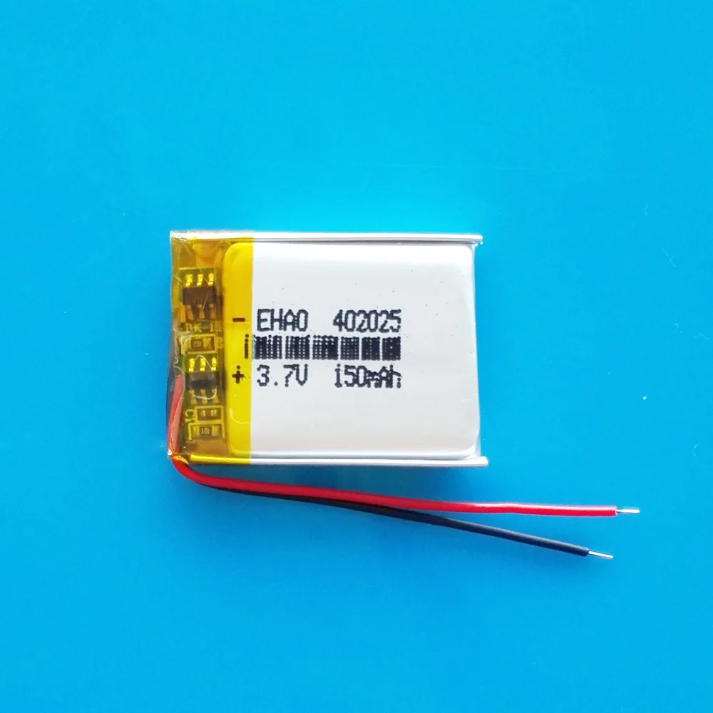 10x3.7v 150mAh polímero de lítio lipo bateria recarregável 402025 para Bluetooth Ployer P319 aigo E5808 MP3 MW1 fone de ouvido sem fio