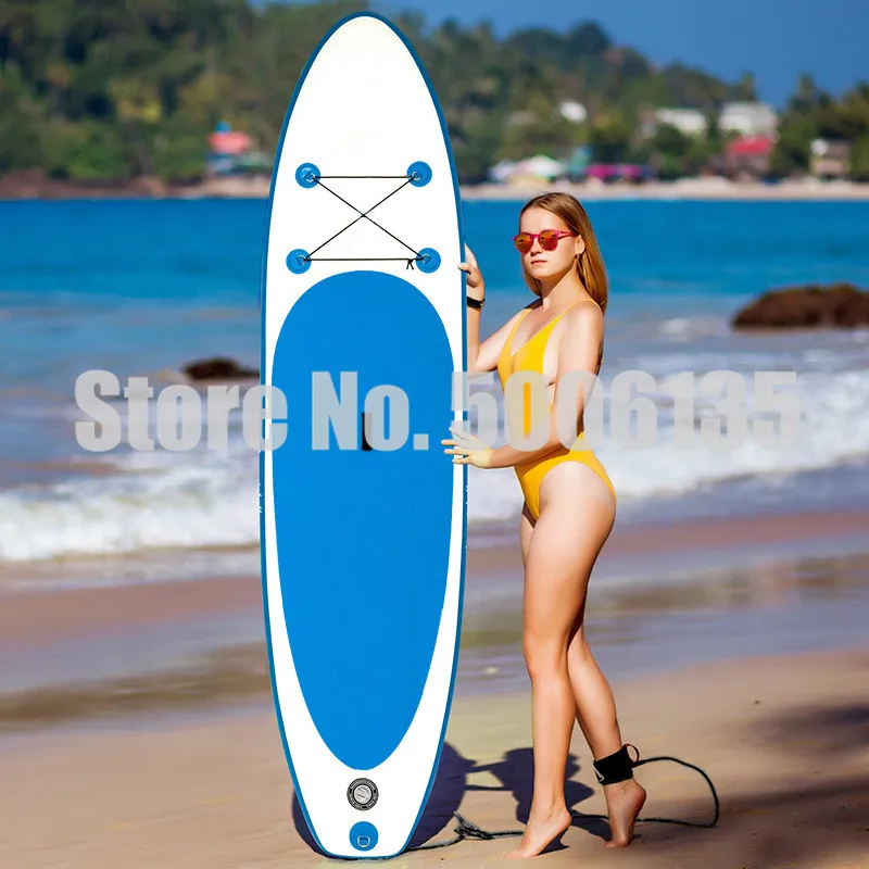 Surfboard SUP Surfboard Adult Water Ski Inflatable Paddle Board Stand-up Paddle Board Multifunction Paddle Board 305*76*15cm