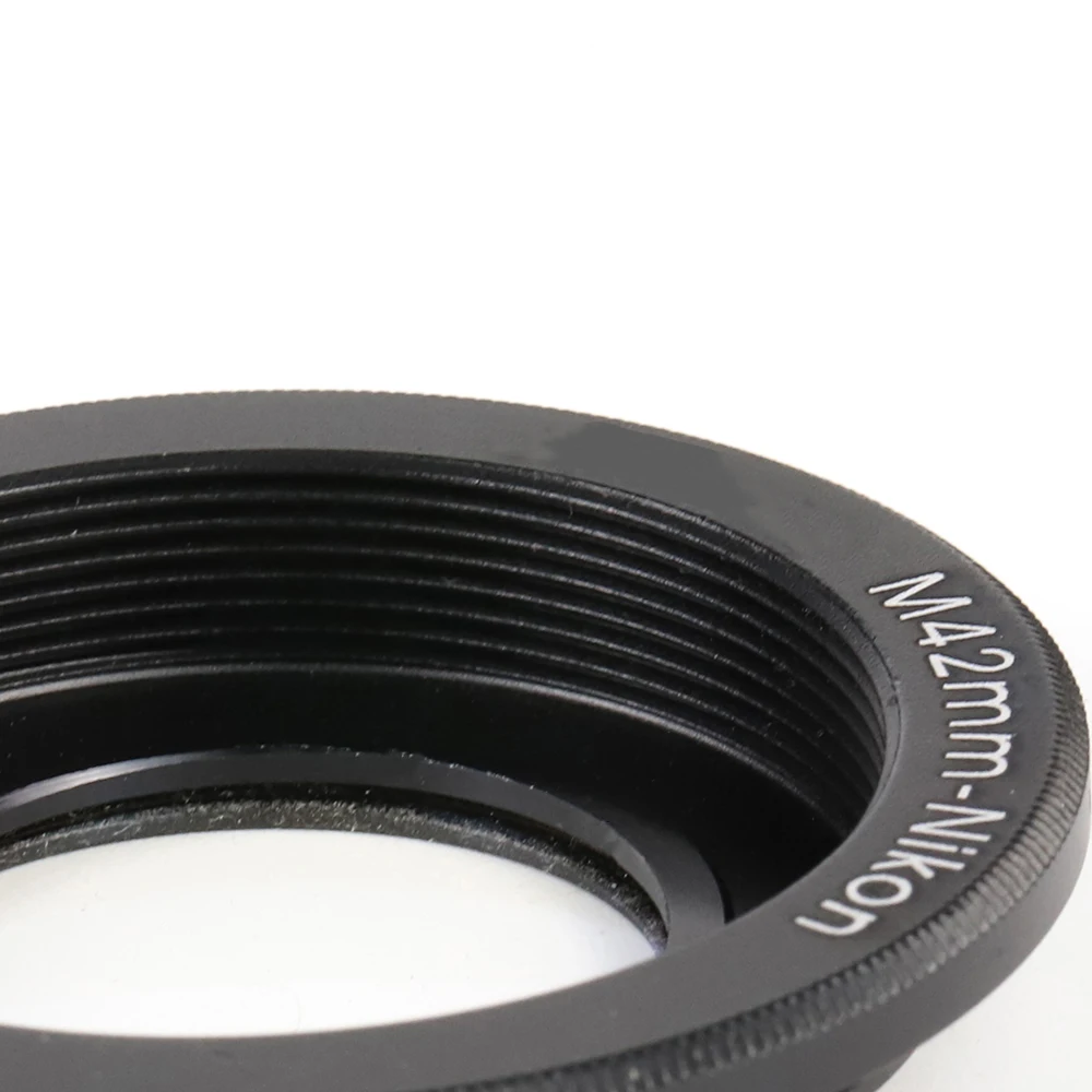 M42 Metal Lens Adapter Screw Mount Lens Ring to for Nikon AI F Mount Adapter Ring with Optical Glass NP8262