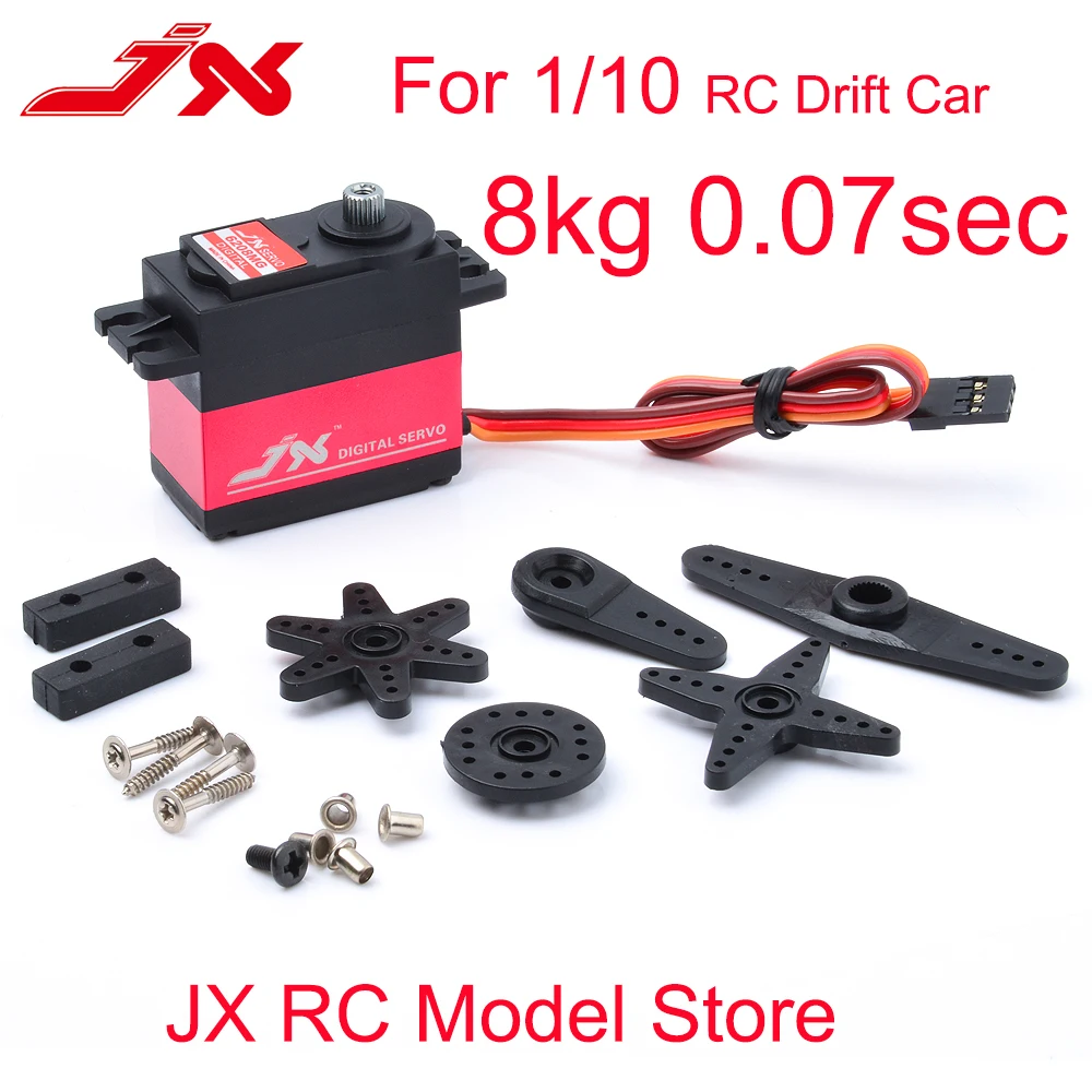 JX RC Car Servo (3kg 6kg 8kg 15kg 20kg 30kg) Analog and Digital Standard Servo  Steering Arms  For 1/8 1/10  Rc Model