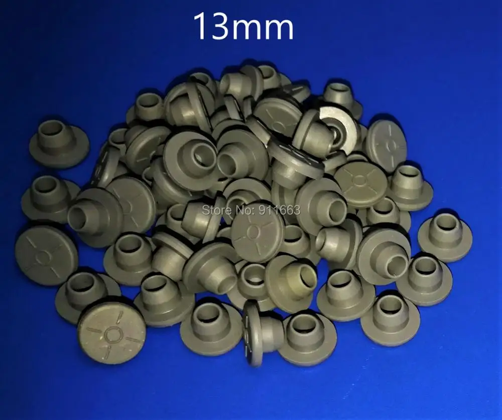 13mm, 200pcs!grey color,butyl rubber stopper medical rubber for vials,rubber sealing,injection vials stopper,rubber cap,