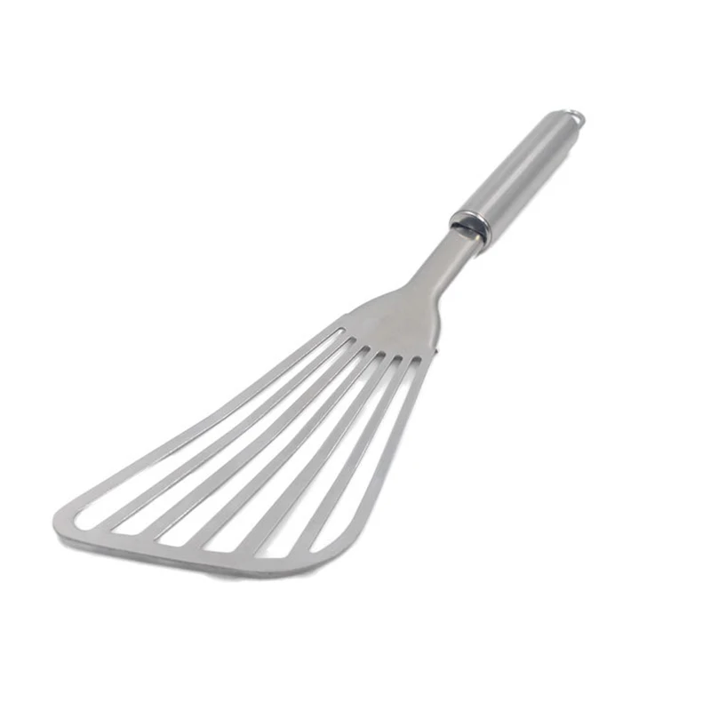 YOMDID-Pala de acero inoxidable para freír, espátula para dumplings, huevo, pescado, bistec, accesorios de cocina