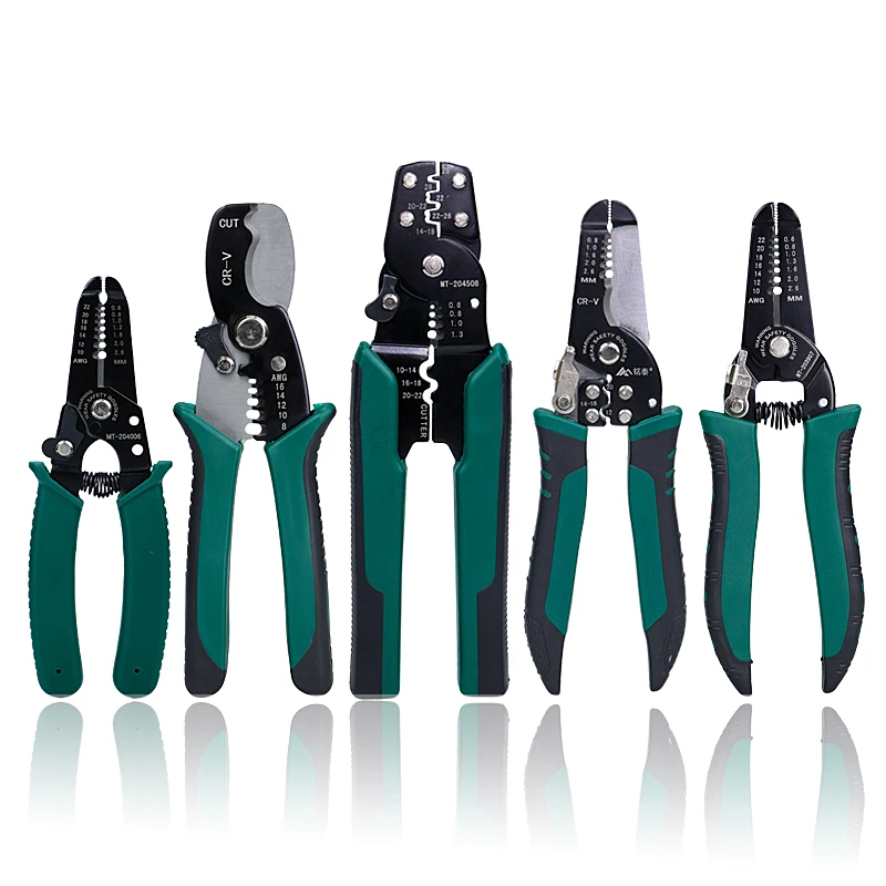 JUNEFOR Cable Wire Stripper Crimping Pliers Crimper Tools Pliers Hand Tools Wire Stripper Multifuction Crimper Pliers Wire