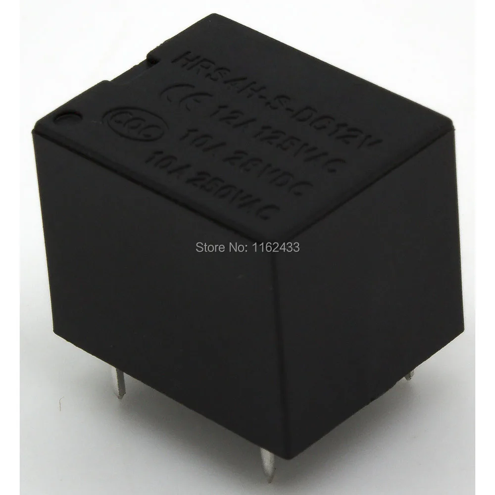 10pcs / lot 5pin DC 12V HRS4H-S pcb relay T73 JQC-3F SPDT 12VDC electromagnetic relay