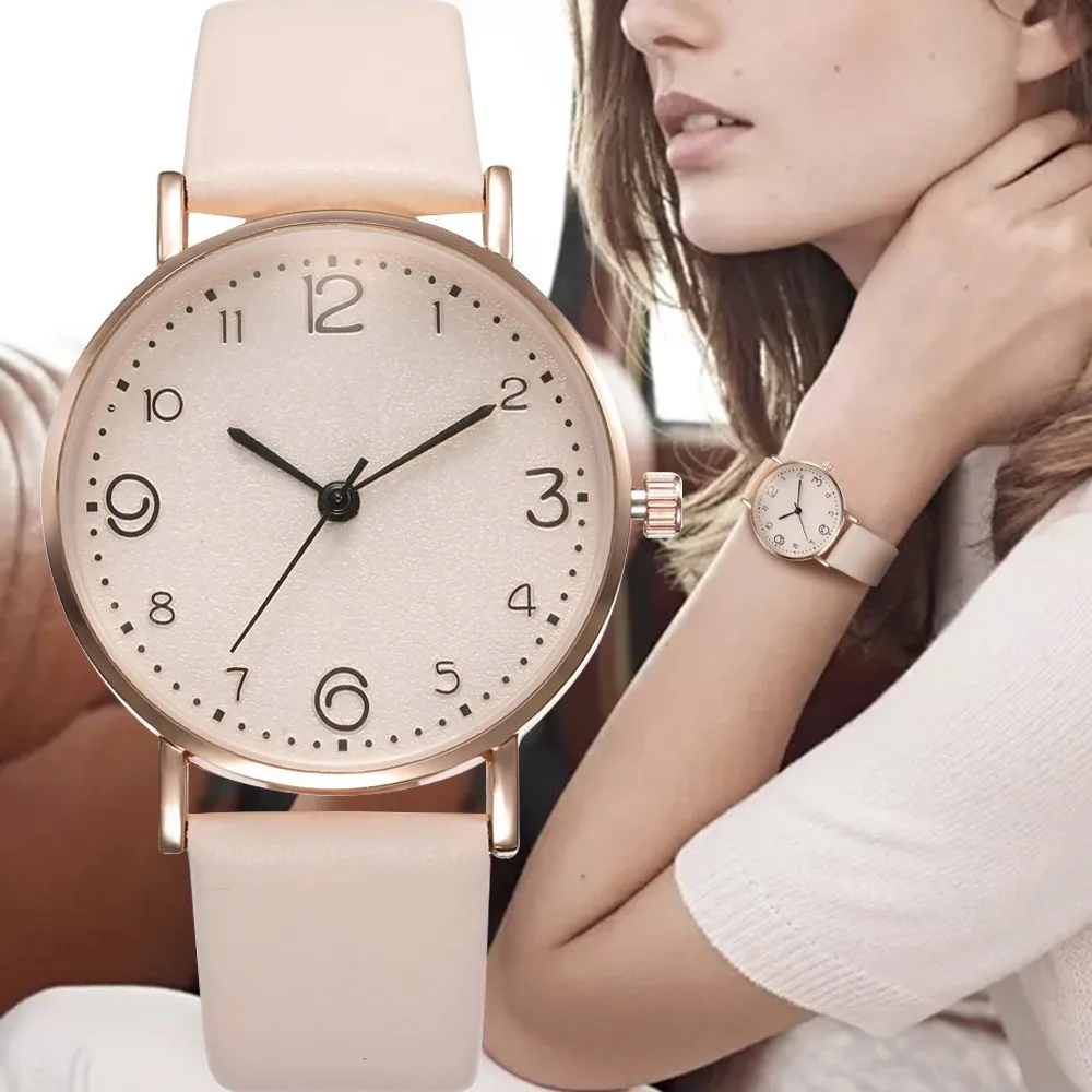 Fashion Leather Women Watch Simple Ladies Clock Quartz Wristwatch For Female Sales Gift 2021 Casual Watches relogio feminino