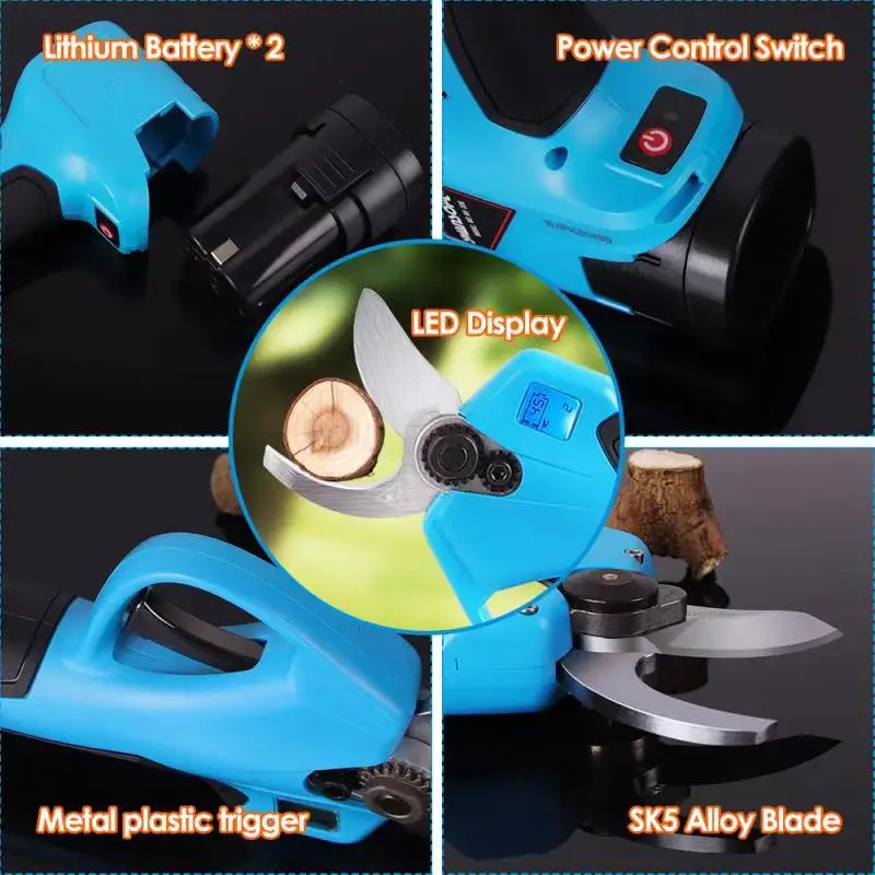 

32mm electric pruning scissors electric trimmer electric shears for garden electric garden pruning shears pruning shears battery