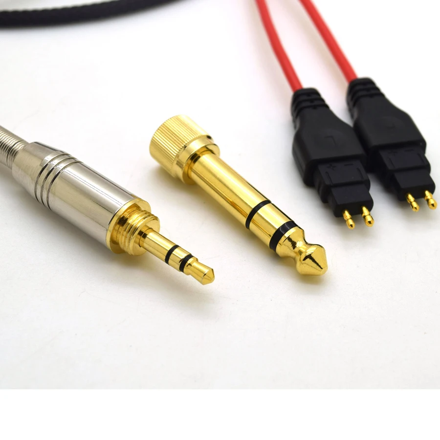 Cáp cho Sennheise Headphone HD525 HD545 HD565 HD650 HD600 HD580 Tai Nghe Thay Thế Cáp Âm Thanh Dây 3.5mm đến 6.35mm jack