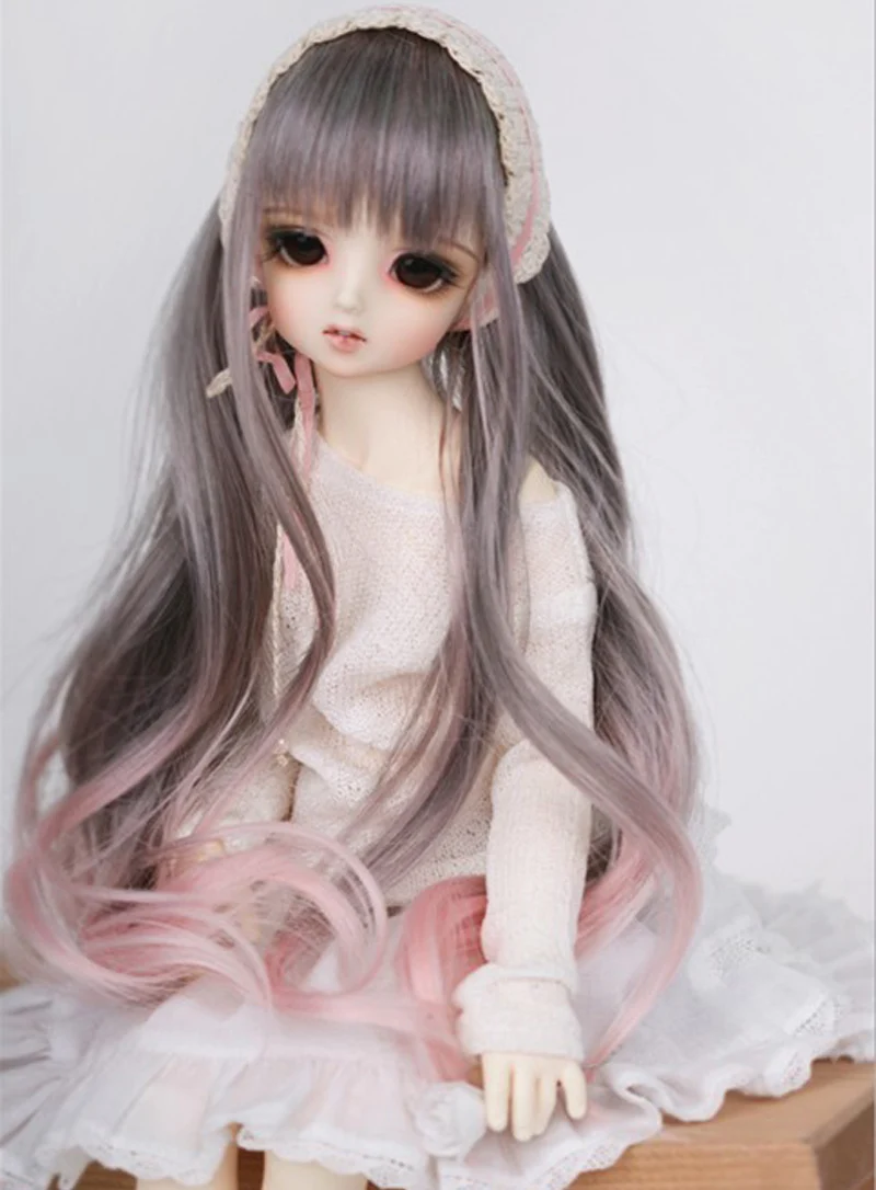 1/3 1/4 1/6 1/8 Bjd Doll Wig SD High Temperature Long Fashion Wavy Wire