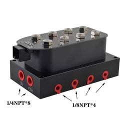 12v Solenoid Valve Air ride Suspension manifold valve control 4 Suspension 1/4npt and 1/8npt