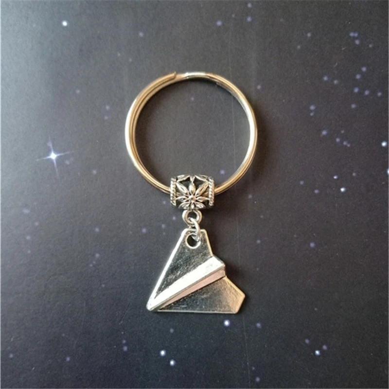 Paper Plane Keyrings, Friendship Gift, Best Friend Birthday Gift, Goodbyes Gift,  Wanderlust Gift, Commemorative Key Chain