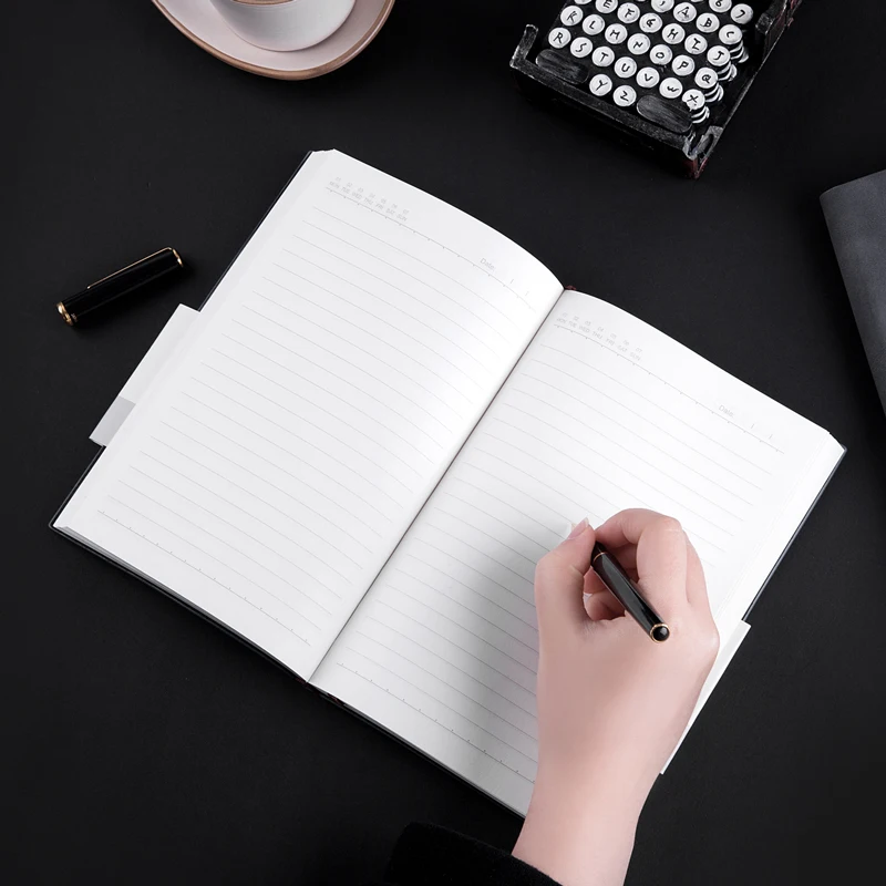Notebook de luxo guangbo, retrô, papelaria, escritório, gravação diária, 144 página, reforçado, cronograma, presente para estudantes