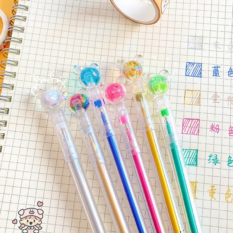 

Kawaii shape hand account highlight pen 0.5mm fluorescent painting pen color gel pen key marker pen cute highlighter