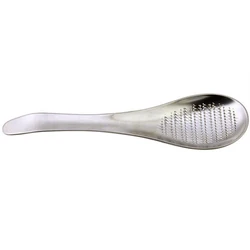 Kitchen Accessories Spoon Shape Grater Silver Stainless Steel Lemon Zester Ginger Garlic Grinding Tool Free Shipping Items