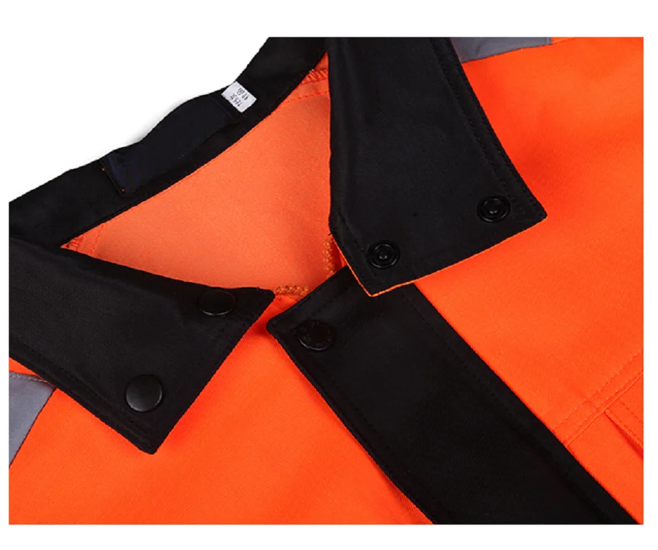 Reflective Stripe Coverall Working Uniforms Waterproof Railway Road Labor Protection Service Waterproof Road Administration Suit