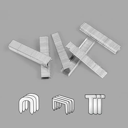 1000Pcs U/ Door /T Shaped Staples Nails For Staple Gun Stapler Furniture Interior Decoration Wood Processing Gun Code Nail