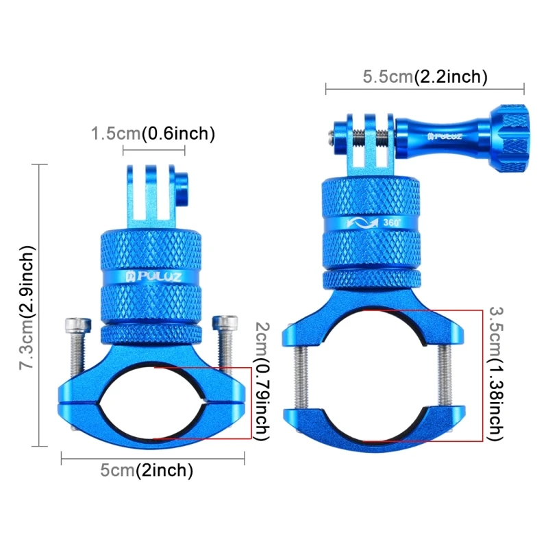 Крепление для велосипеда Go Pro, вращающийся держатель для крепления на руль велосипеда, адаптер, кронштейн для Gopro Hero 5 SJ6000 Xiaomi yi2