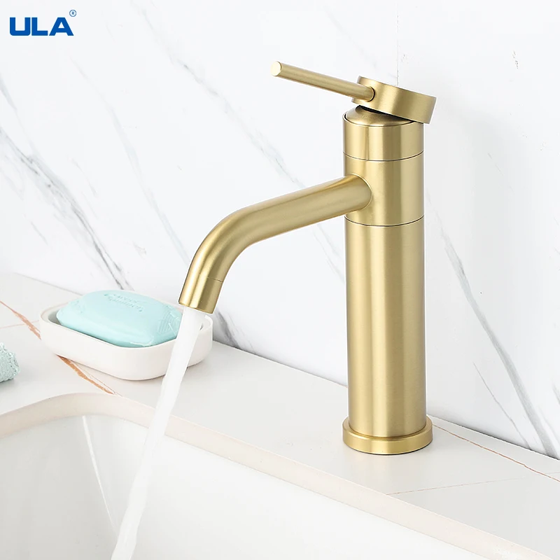 

ULA 360 Degree Rotate Faucet for Basin Bathroom Washbasin Water Faucets Hot Cold Water Mixer Sink Tap Waterfall Sink Faucet