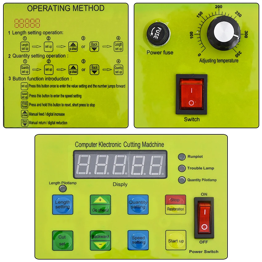 988T/XL-888 Lạnh Nóng Dual Sử Dụng Dây Cắt Điện Tự Động Ruy Băng Cắt Tốc Độ Cao Dây Kéo Cắt 110V/220V