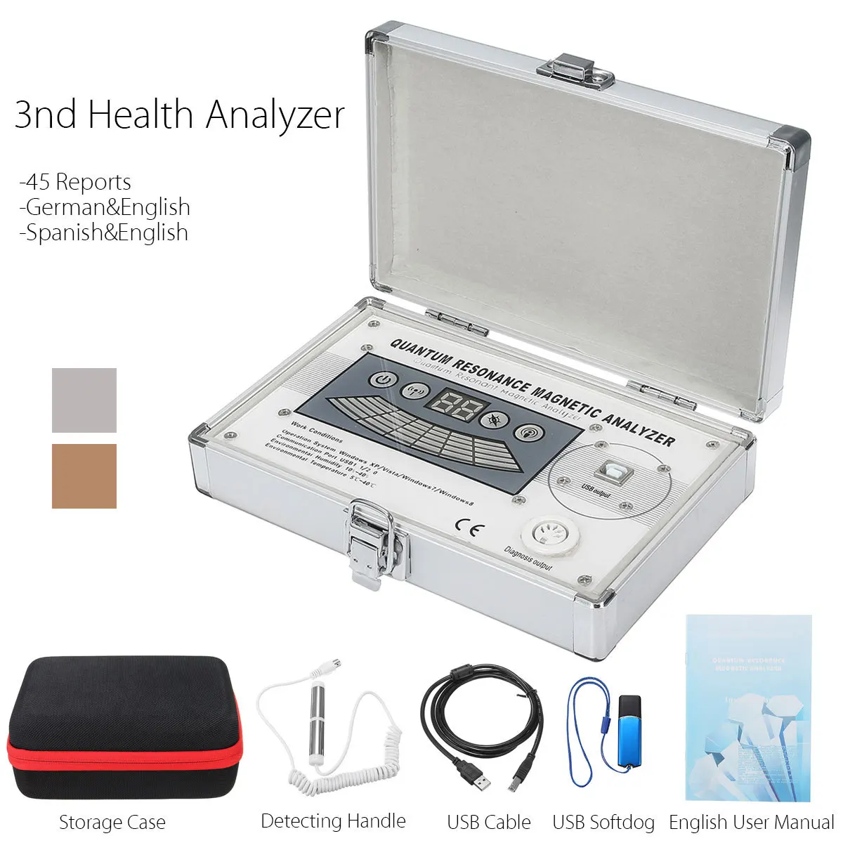 

Quantum Magnetic Resonance Analyzer Body Health Analyzer Multilingual 52 Reports