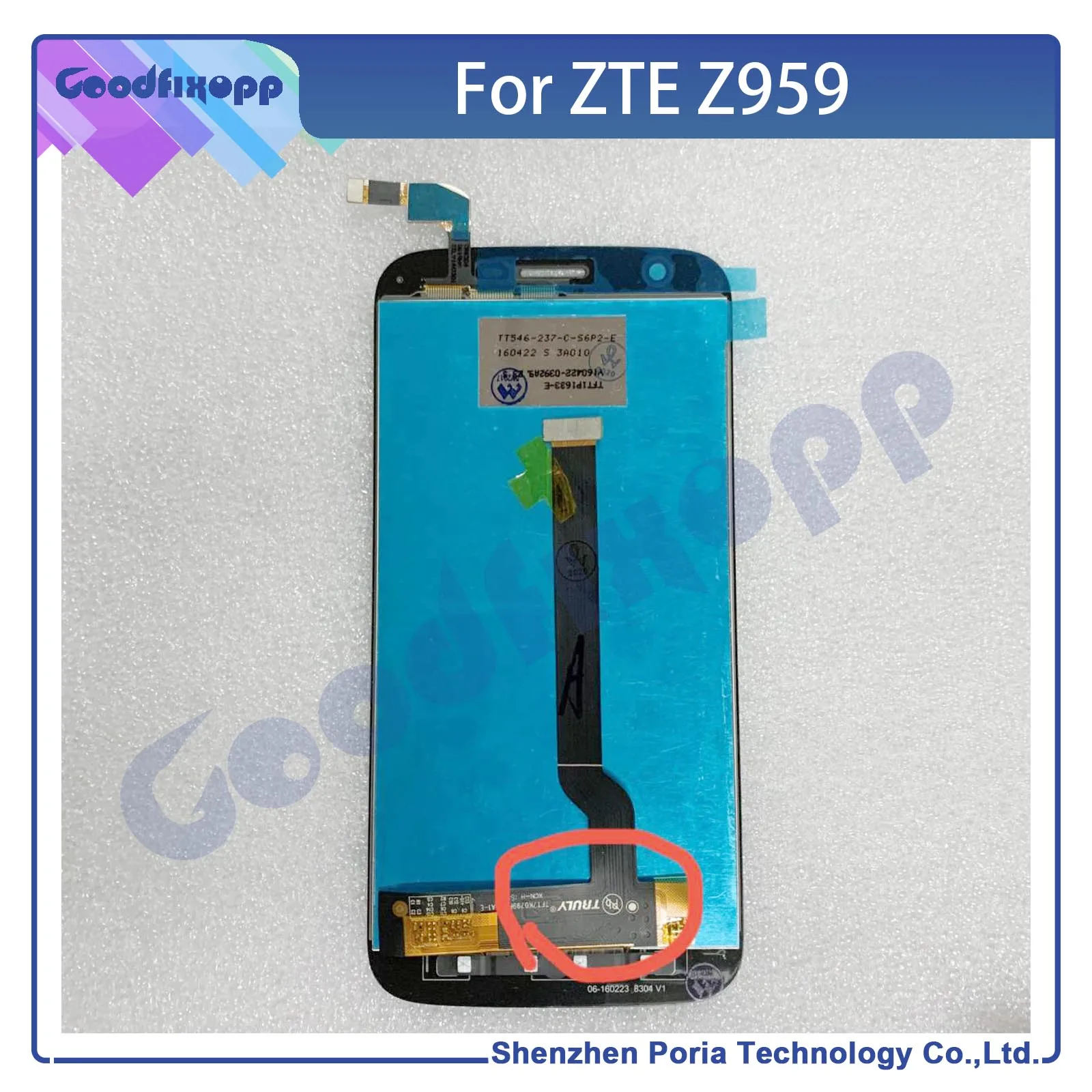 Originale per ZTE Z959 veramente versioni Display LCD sensore Touch Screen Digitizer Assembly LCD Touch Screen