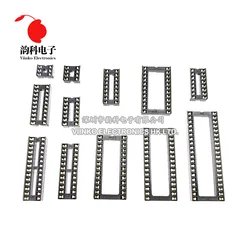 200PCS IC Sockets DIP6 DIP8 DIP14 DIP16 DIP18 DIP20 DIP28 DIP40 pins Connector DIP Socket 6 8 14 16 18 20 24 28 40 pin