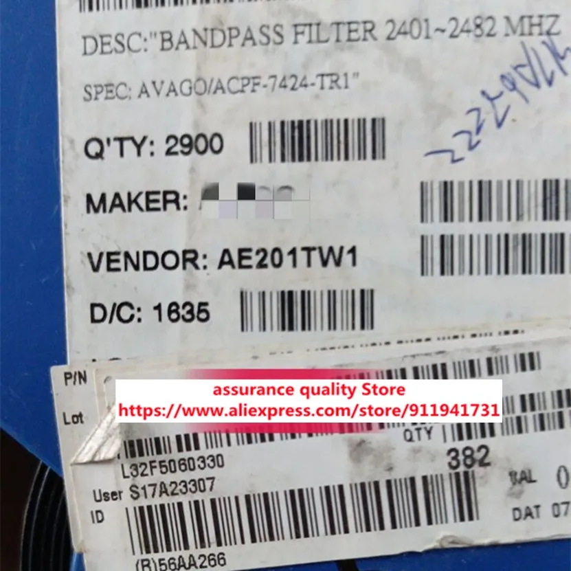 

5pcs/lot 231-304/037-000 231-304 ACPF-7424-TR1 DMN1006UCA6-7 DMN1006UCA6 MMC5603NJL MMC5603