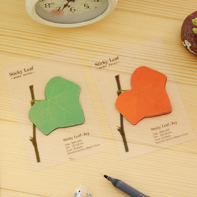 2 pcs/lot Hot Sale cute stationery Ivy Leaf sticky notes sticker  Decoration office & school supplies