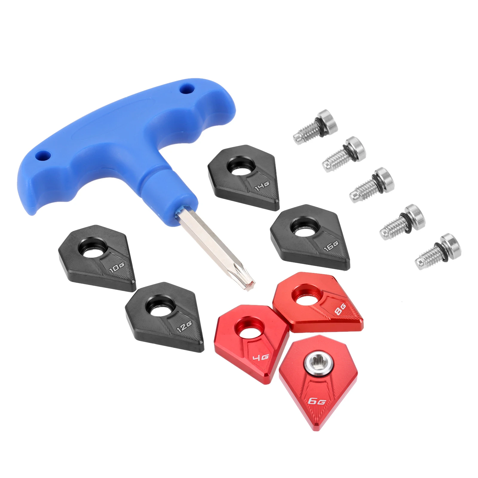 4g 6g 8g 10g 12g 14g 16g Golf Weight Screws Counterweight with Wrench Tool Kit for Cobra F9 Driver Golf Club Heads Accessories