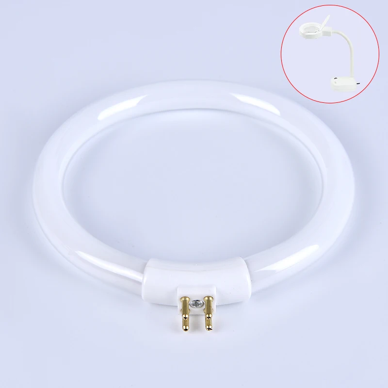 1PC 1W T4 Round Annular Tubes Anti-four-pin Lamps Bulb With 4 Pins Fluorescent Ring Lamp White Tube