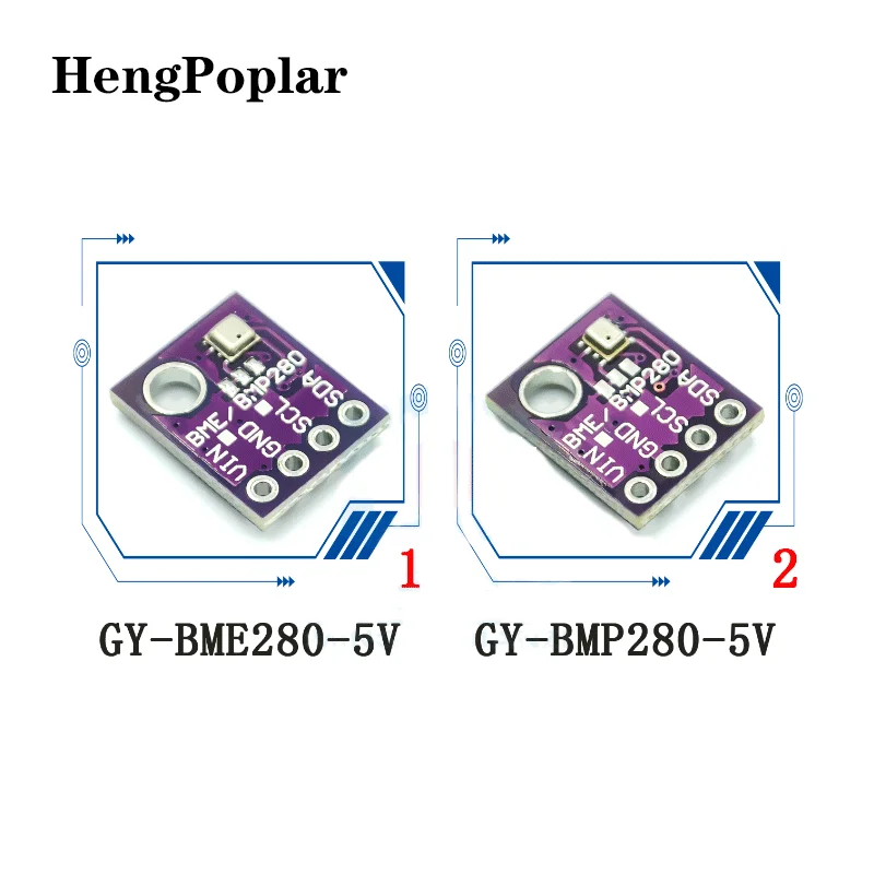 BME280 BMP280 Digital Sensor Temperature Humidity Barometric Pressure Sensor Module I2C SPI 1.8-5V GY-BME280 5V