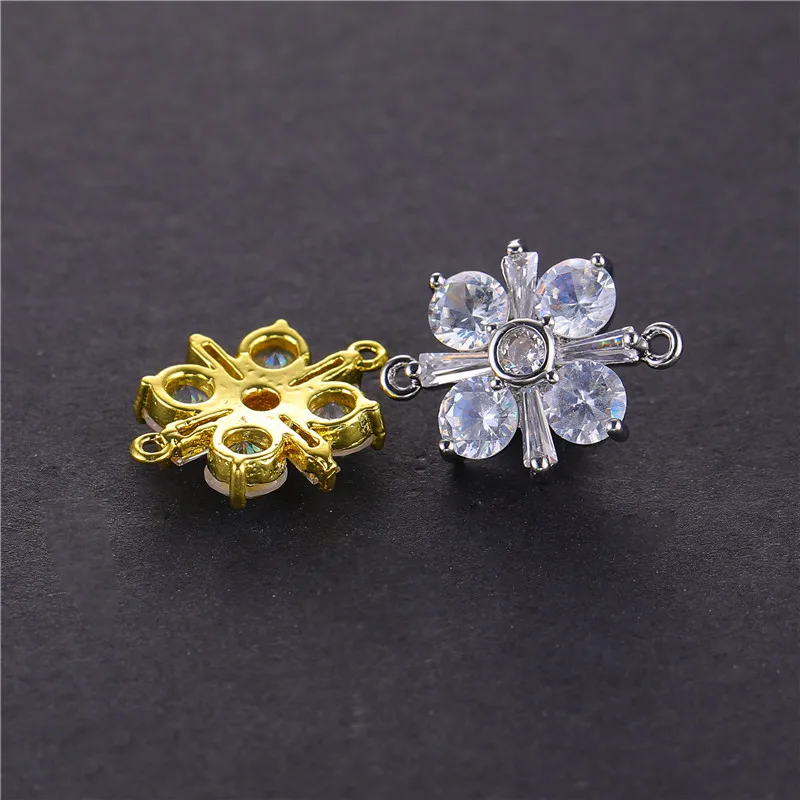 2020 New AAA Crystal Charms For Jewelry Making Luxury Crystal Flowers Conectors Hand Made Jewelry Findings Accessories Wholesale