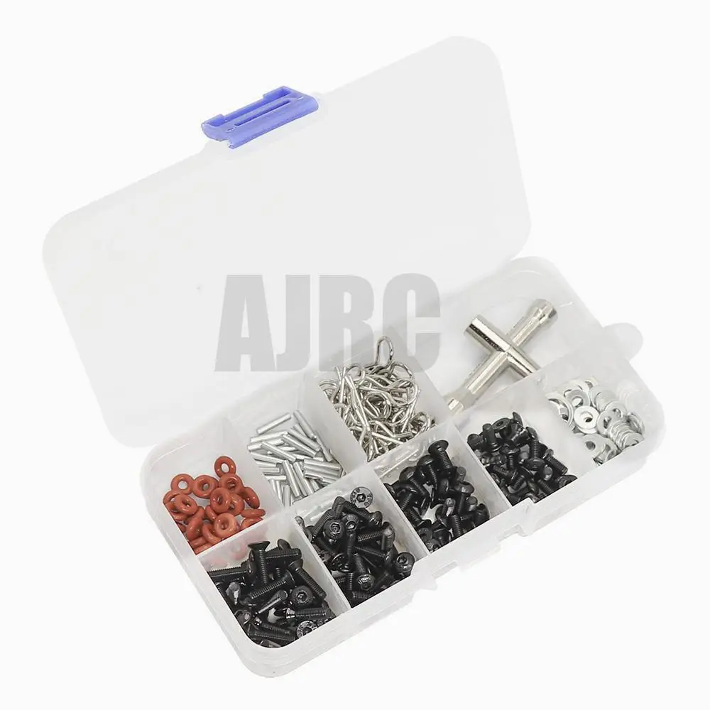 Screws Box Set for 1/10 HSP Traxxas TRX-4 TRX-6 Tamiya CFX MST HPI Kyosho D90 Scx10 D110 AXIAL D110 Remote Control RC Car Parts