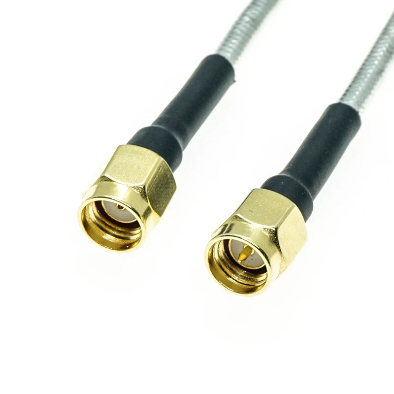 RP-SMA Male to SMA male connector RG402 RG-402 Semi Flexible Coaxial Cable  0.141\