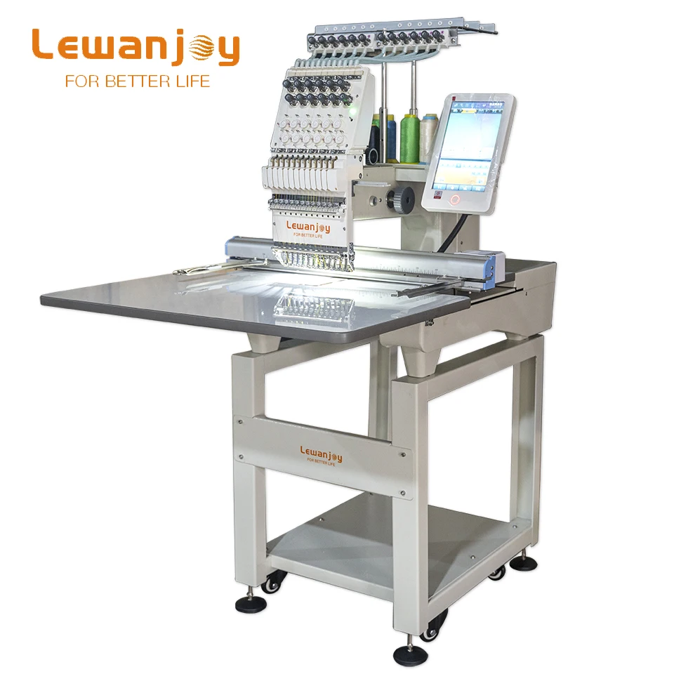 Lewanjoy Customized Factory Single Head 15 needles Embroidery Machinery New Stylish A15 Computerized Embroidery Machine