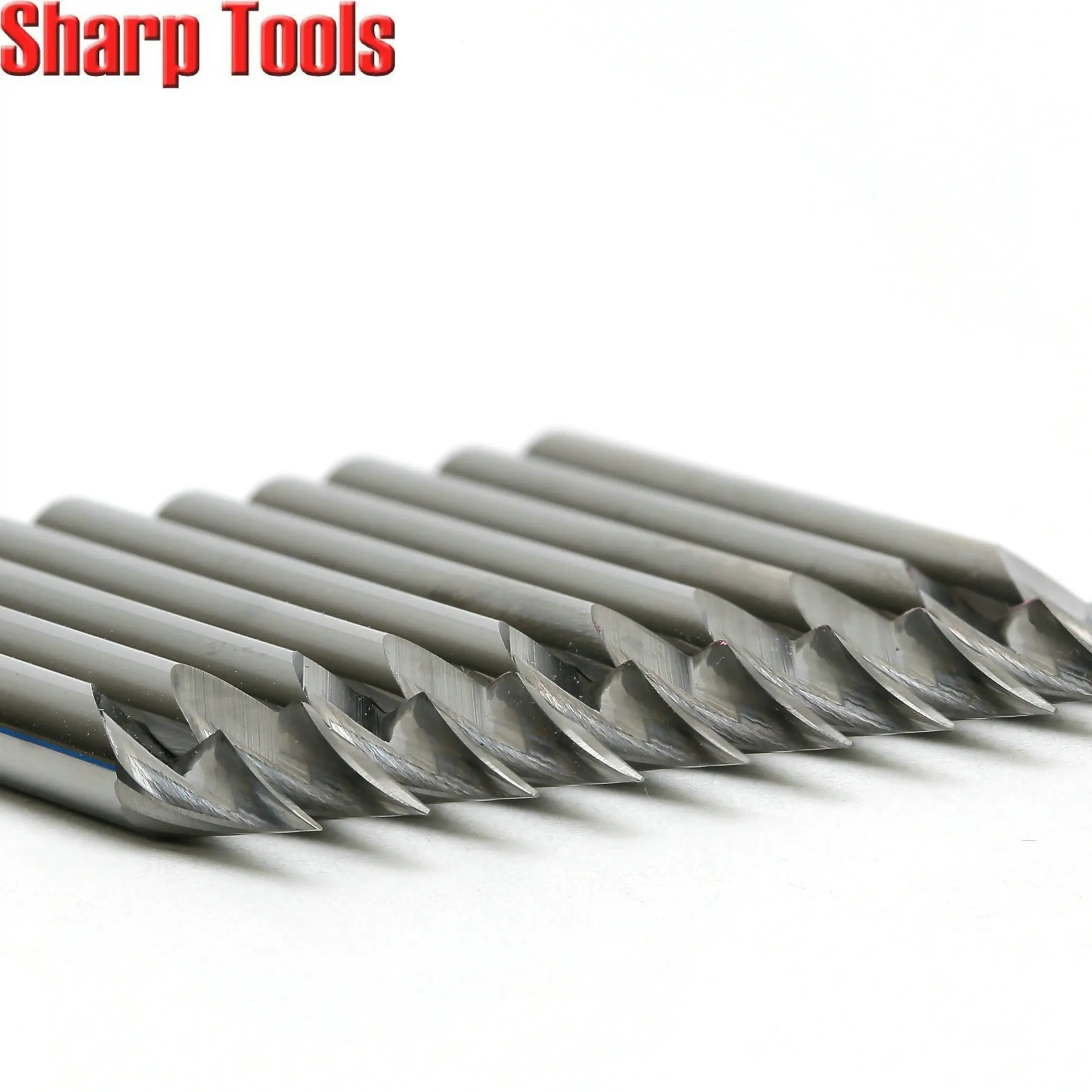 Mèches de gravure CNC à rainure en V, outils de fraisage en carbure monobloc, fraises de routeur en acier pour infraction, pointe à une flûte, angle 4x40, 0.2-0.5mm