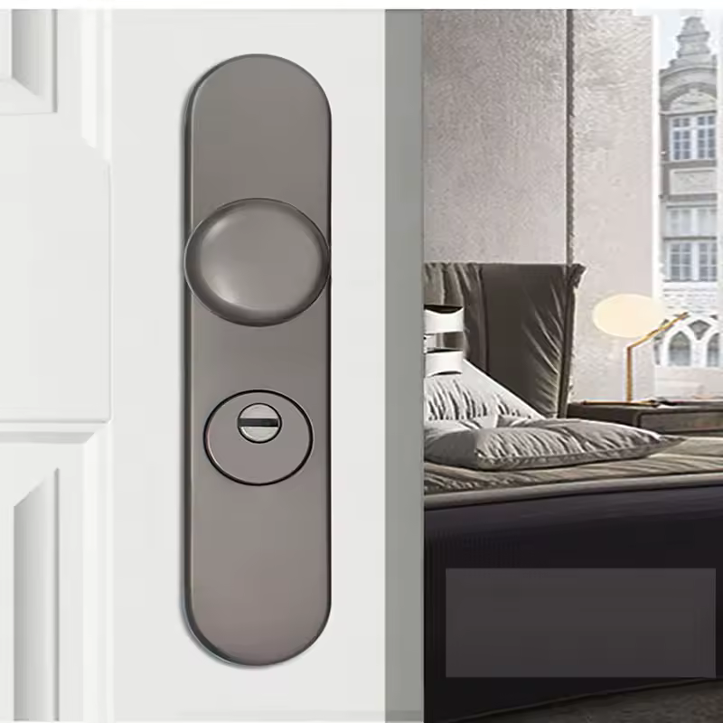 Universal Anti-theft Mortise Entrance gate handle  Anti-explosion Security Ball Door lock Handle fix distance 235mm