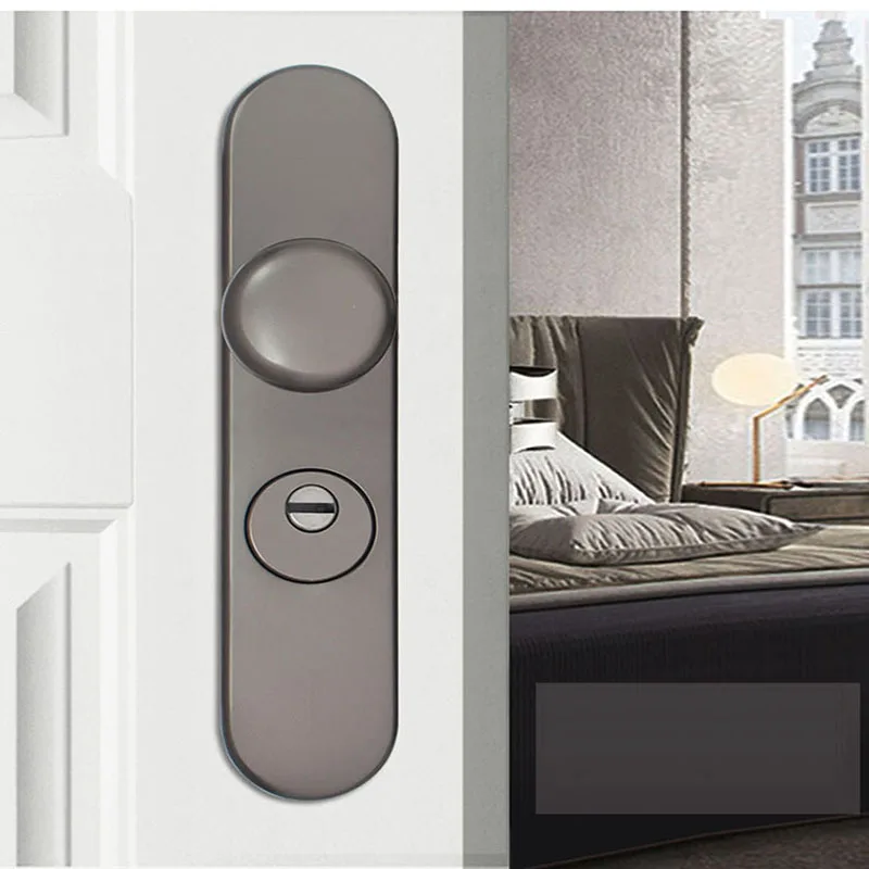 Universal Anti-roubo Mortise Entrada Portão Handle Anti-explosão Segurança Bola Porta Fechadura Handle 235 mm Distância
